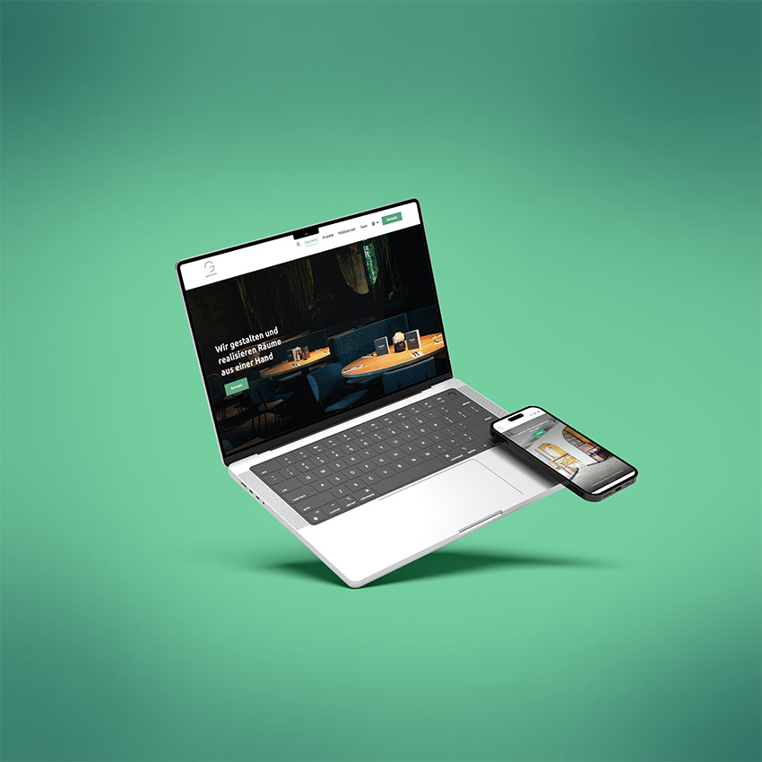 Vorschau einer Responsive Website